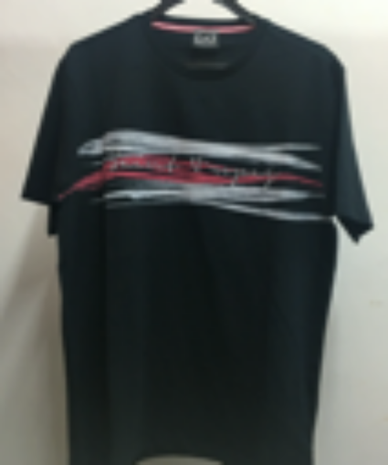 Picture of EA RED & WHITE GRAPHIC BLACK TEE